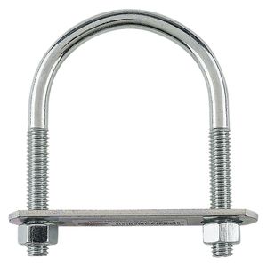 National Hardware 3/8 in. x 2-1/2 in. x 4 in. Zinc U-Bolt with Nutimage