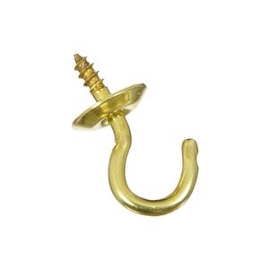 National Hardware 1/2 in. Solid Brass Cup Hookimage
