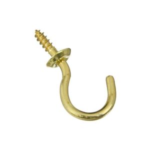 National Hardware 1 in. Solid Brass Cup Hookimage