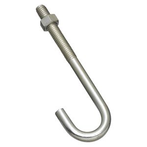 National Hardware 3/8 in. x 5 in. Zinc J-Boltimage