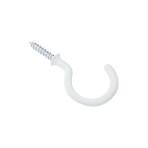 National Hardware 1-1/2 in. White Vinyl-Coated Cup Hookimage