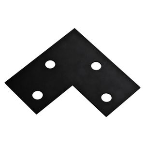 National Hardware 6 in. x 3 in. x 1/8 in. Black Steel Corner Braceimage