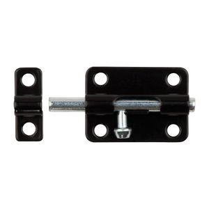 National Hardware 3 in. Black Standard Barrel Boltimage