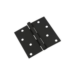 National Hardware 4 in. Black Square Corner Door Hingeimage