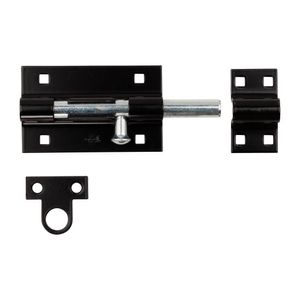 National Hardware 5 in. Black Padlockable Barrel Boltimage