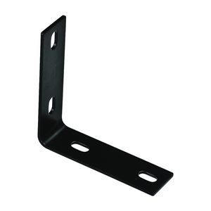 National Hardware 5-1/8 in. x 1-1/2 in. x 1/8 in. Black Corner Braceimage