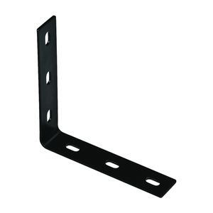 National Hardware 7-1/8 in. x 1-1/2 in. x 1/8 in. Black Corner Braceimage