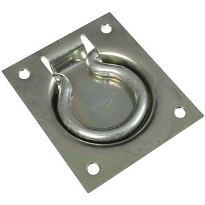 National Hardware 3 in. x 3-1/2 in. Zinc Plated Flush Ring Pullimage