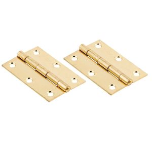 National Hardware 3 in. Narrow Brass Utility Hingeimage