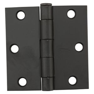 National Hardware 3 in. Oil-Rubbed Bronze Square Corner Door Hingeimage