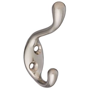 National Hardware Satin Nickel Coat and Hat Hookimage