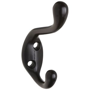 National Hardware V166 Oil-Rubbed Bronze Coat and Hat Hookimage