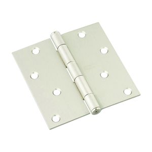 National Hardware 4 in. Satin Nickel Steel Door Hingeimage