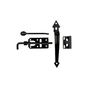 National Hardware Black Ornamental Gate Latchimage