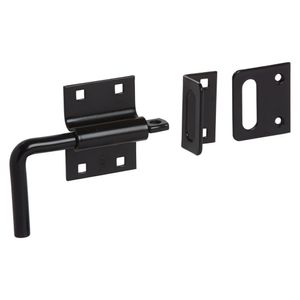 National Hardware Black Ornamental Door and Gate Slide Bolt Latchimage