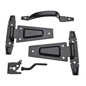 National Hardware DPV881 Series Rustic Gate Kit, Blackimage