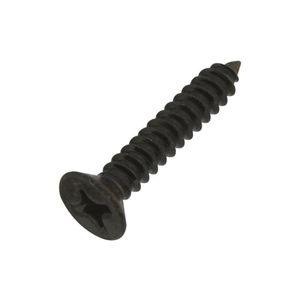 National Hardware #12 x 1-1/4 in. Black Flat Head Wood Screwimage