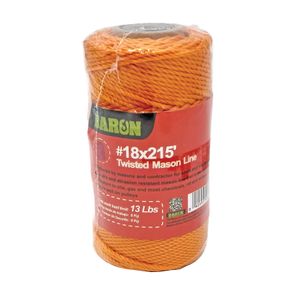 Baron Mfg #18 x 215 ft. Orange Twisted Mason Lineimage