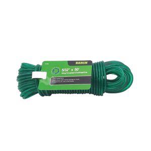 Baron Mfg #5 x 50 ft. Green Vinyl Coated Clotheslineimage