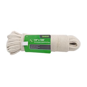 Baron Mfg 1/8 in. x 100 ft. Smooth Braided Cotton Ropeimage