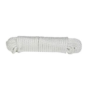 Baron Mfg 1/4 in. x 50 ft. White Braided Nylon/Polypropylene Ropeimage