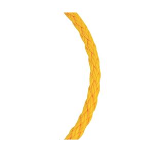 Baron Mfg 1/4 in. x 50 ft. Yellow Hollow Braid Polypropylene Ropeimage