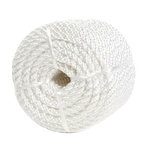 Baron Mfg 1/4 in. x 100 ft. White Twisted Nylon Ropeimage