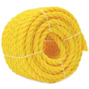 Baron Mfg 1/2 in. x 50 ft. Yellow Twisted Polypropylene Ropeimage