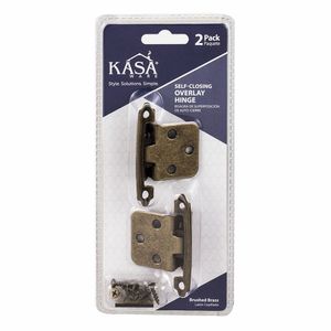 Hardware Resources Matte Black Self-Closing Overlay Cabinet Hingeimage