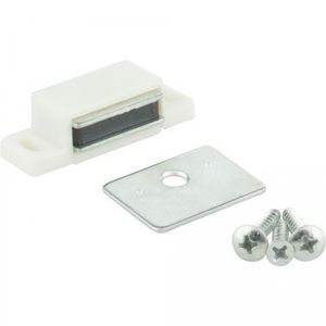 Hardware Resources Single Magnetic Catch, Whiteimage