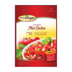 Mrs. Wages 4 oz. Hot Salsa Tomato Canning Miximage
