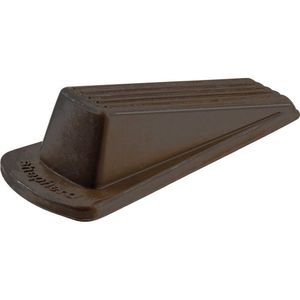 Shepherd 1-1/2 in. x 4-3/4 in. Heavy Duty Brown Rubber Wedge Door Stopimage