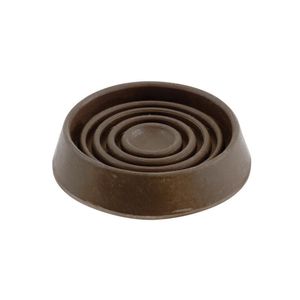 Shepherd 1-1/2 in. Brown Round Rubber Caster Cups, 4-Packimage