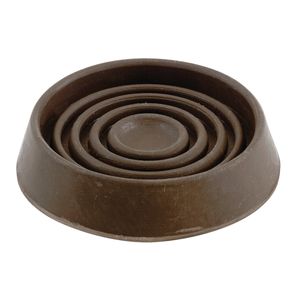 Shepherd 1-3/4 in. Brown Rubber Caster Cups, 4-Packimage