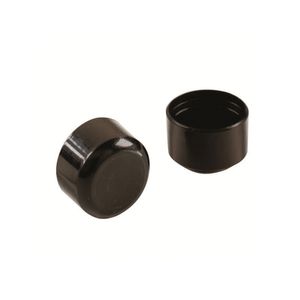 Shepherd 1 in. Black Round Plastic Furniture Leg Tipimage