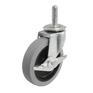 Shepherd 3 in. TPR Stem Swivel Caster with Brakeimage