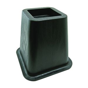 Shepherd 6-1/8 in. 4-Piece Black Bed Riser Setimage