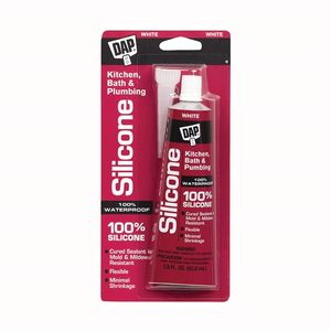 DAP 2.8 oz. White Kitchen and Bath Silicone Sealantimage