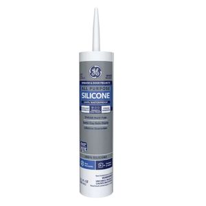 GE Adhesives 10.1 oz. Silicone 1 All Purpose Window and Door Sealant, Whiteimage