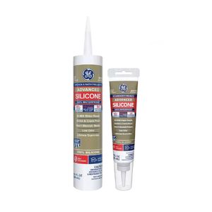 GE Adhesives 10.1 oz. White Advanced Silicone 2 Kitchen and Bath Sealantimage