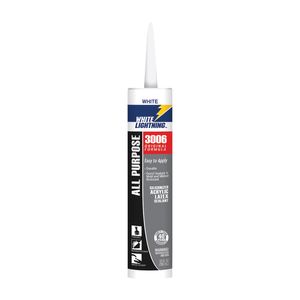 White Lightning 10 oz. Super White Interior and Exterior Adhesive Caulkimage