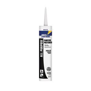 White Lightning 10 oz. White Acrylic Interior/Exterior Caulkimage