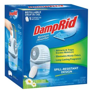 DampRid 15.8 oz. Fresh Scent Reusable Drop-In Tab Moisture Absorber Starter Kitimage