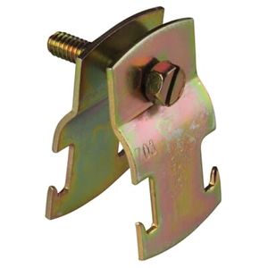 Superstrut 1-1/2 in. Gold Galvanized Steel Universal Pipe Clampimage