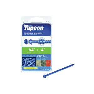 Tapcon 1/4 in. x 4 in. Hex Head Concrete Screw Anchorimage