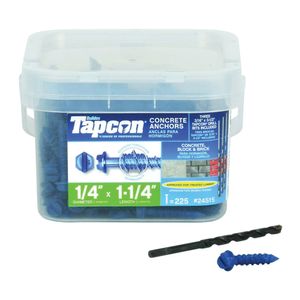 Tapcon 1/4 in. x 1-1/4 in. HWH Concrete Screw Anchorimage