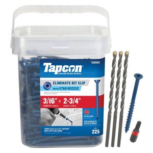 Tapcon 3/16 in. x 2-3/4 in. Flat Head Concrete Screw Anchorimage