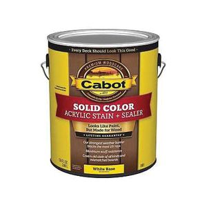 Cabot 1 gal. Solid Color Acrylic Decking Stain, Extra White Baseimage