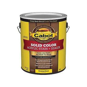 Cabot 1 gal. Solid Color Acrylic Exterior Decking Stain, Neutral Baseimage