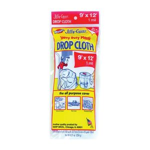 Warps 9 ft. x 12 ft. 1 mil Plastic Drop Clothimage